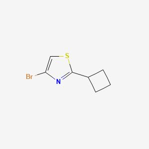 B1145519 4-Bromo-2-cyclobutylthiazole CAS No. 1142196-22-2