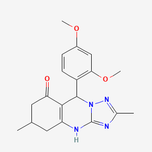 9-(2,4-dimethoxyphenyl)-2,6-dimethyl-5,6,7,9-tetrahydro[1,2,4]triazolo[5,1-b]quinazolin-8(4H)-one