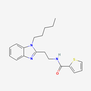 N-[2-(1-pentyl-1H-benzimidazol-2-yl)ethyl]thiophene-2-carboxamide