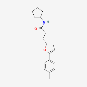 N-cyclopentyl-3-[5-(4-methylphenyl)furan-2-yl]propanamide