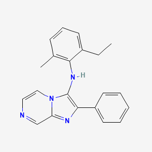 N-(2-ethyl-6-methylphenyl)-2-phenylimidazo[1,2-a]pyrazin-3-amine