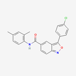 3-(4-chlorophenyl)-N-(2,4-dimethylphenyl)-2,1-benzoxazole-5-carboxamide