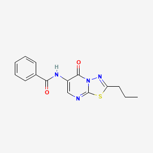 N-{5-Oxo-2-propyl-[1,3,4]thiadiazolo[3,2-A]pyrimidin-6-YL}benzamide