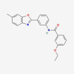 molecular formula C23H20N2O3 B11455282 3-ethoxy-N-[3-(6-methyl-1,3-benzoxazol-2-yl)phenyl]benzamide 