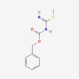 molecular formula C₁₀H₁₂N₂O₂S B1145529 苯甲基[氨基（甲硫基）亚甲基]氨基甲酸酯 CAS No. 25508-19-4