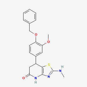 7-[4-(benzyloxy)-3-methoxyphenyl]-2-(methylamino)-6,7-dihydro[1,3]thiazolo[4,5-b]pyridin-5(4H)-one