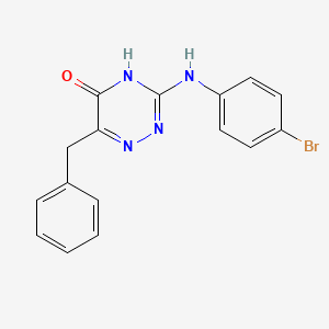 6-Benzyl-3-[(4-bromophenyl)amino]-1,2,4-triazin-5-ol