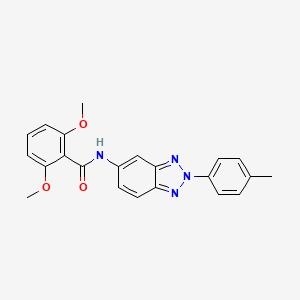 2,6-dimethoxy-N-[2-(4-methylphenyl)-2H-benzotriazol-5-yl]benzamide