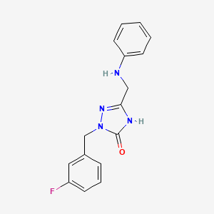 2-(3-fluorobenzyl)-5-[(phenylamino)methyl]-1,2-dihydro-3H-1,2,4-triazol-3-one