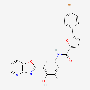 5-(4-bromophenyl)-N-(4-hydroxy-3-methyl-5-[1,3]oxazolo[4,5-b]pyridin-2-ylphenyl)-2-furamide