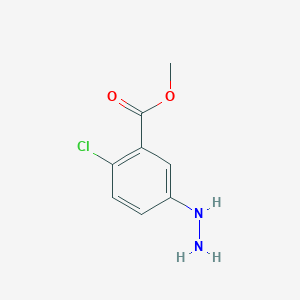 molecular formula C₈H₉ClN₂O₂ B1145534 2-氯-5-肼基苯甲酸甲酯 CAS No. 98097-01-9