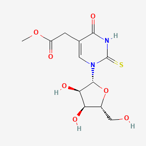 molecular formula C₁₂H₁₆N₂O₇S B1145539 5-(甲氧羰基甲基)-2-硫尿苷 CAS No. 20299-15-4
