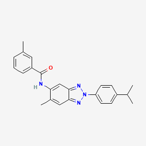 3-methyl-N-{6-methyl-2-[4-(propan-2-yl)phenyl]-2H-benzotriazol-5-yl}benzamide