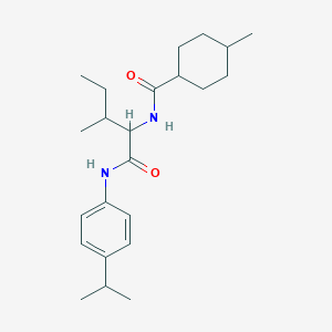 N~2~-[(4-methylcyclohexyl)carbonyl]-N-[4-(propan-2-yl)phenyl]isoleucinamide