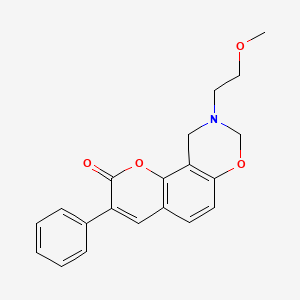 9-(2-Methoxyethyl)-3-phenyl-8H,10H-chromeno[8,7-e][1,3]oxazin-2-one