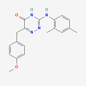 3-[(2,4-dimethylphenyl)amino]-6-(4-methoxybenzyl)-1,2,4-triazin-5(4H)-one