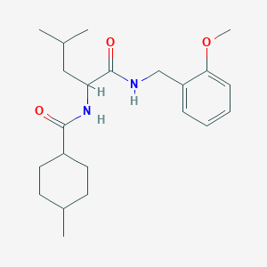 N-(2-methoxybenzyl)-N~2~-[(4-methylcyclohexyl)carbonyl]leucinamide