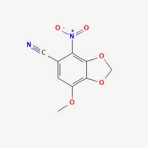 7-Methoxy-4-nitro-2H-1,3-benzodioxole-5-carbonitrile