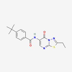 4-Tert-butyl-N-{2-ethyl-5-oxo-5H-[1,3,4]thiadiazolo[3,2-A]pyrimidin-6-YL}benzamide