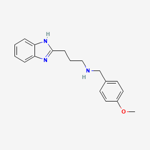 [3-(1H-1,3-Benzodiazol-2-yl)propyl][(4-methoxyphenyl)methyl]amine