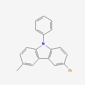 B1145555 9H-Carbazole, 3-bromo-6-methyl-9-phenyl- CAS No. 1221237-81-5