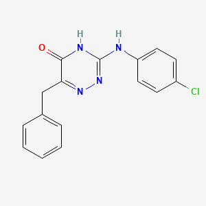 6-benzyl-3-[(4-chlorophenyl)amino]-1,2,4-triazin-5(4H)-one