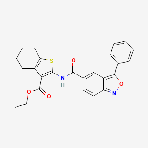 Ethyl 2-{[(3-phenyl-2,1-benzoxazol-5-yl)carbonyl]amino}-4,5,6,7-tetrahydro-1-benzothiophene-3-carboxylate