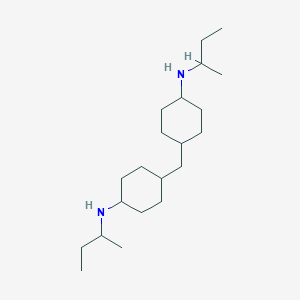 molecular formula C21H42N2 B114556 环己胺，4,4'-亚甲基双[N-(1-甲基丙基)- CAS No. 154279-60-4