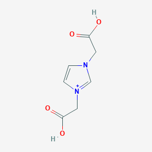 molecular formula C₇H₈N₂O₄ B1145561 1,3-双(羧甲基)-1H-咪唑-3-鎓 CAS No. 117255-11-5