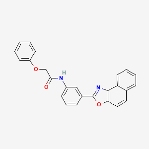 N-(3-{Naphtho[1,2-D][1,3]oxazol-2-YL}phenyl)-2-phenoxyacetamide