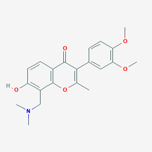 3-(3,4-dimethoxyphenyl)-8-[(dimethylamino)methyl]-7-hydroxy-2-methyl-4H-chromen-4-one