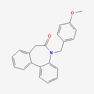 B1145572 5-(4-methoxybenzyl)-5H,7H-dibenzo[b,d]azepin-6-one CAS No. 847926-44-7