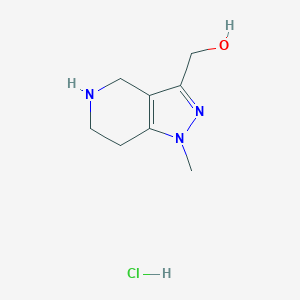 B1145573 (1-Methyl-4,5,6,7-tetrahydro-1H-pyrazolo[4,3-c]pyridin-3-yl)methanol hydrochloride CAS No. 1227465-76-0