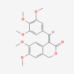 (4E)-6,7-dimethoxy-4-(3,4,5-trimethoxybenzylidene)-1,4-dihydro-3H-isochromen-3-one