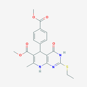 Methyl 2-(ethylsulfanyl)-5-[4-(methoxycarbonyl)phenyl]-7-methyl-4-oxo-3,4,5,8-tetrahydropyrido[2,3-d]pyrimidine-6-carboxylate