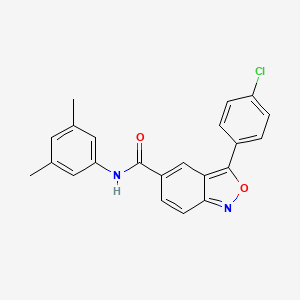 3-(4-chlorophenyl)-N-(3,5-dimethylphenyl)-2,1-benzoxazole-5-carboxamide