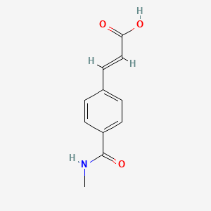 molecular formula C₁₁H₁₁NO₃ B1145579 4-(甲基氨基甲酰基)肉桂酸 CAS No. 160648-00-0