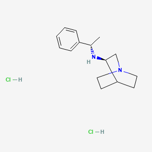 molecular formula C15H24Cl2N2 B1145589 (R)-N-((S)-1-苯乙基)奎宁环-3-胺二盐酸盐 CAS No. 120570-09-4