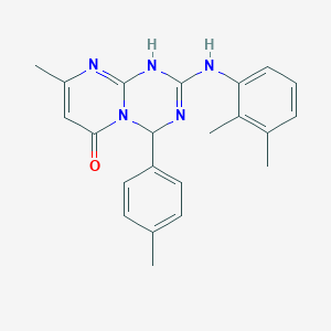 2-[(2,3-dimethylphenyl)amino]-8-methyl-4-(4-methylphenyl)-1,4-dihydro-6H-pyrimido[1,2-a][1,3,5]triazin-6-one