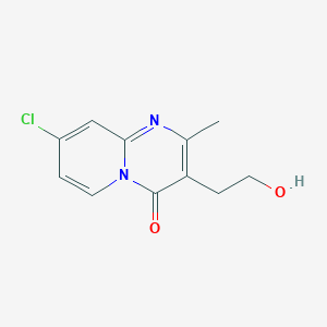 molecular formula C11H11ClN2O2 B11455898 8-chloro-3-(2-hydroxyethyl)-2-methyl-4H-pyrido[1,2-a]pyrimidin-4-one 