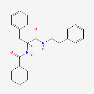 molecular formula C24H30N2O2 B11455996 Nalpha-(cyclohexylcarbonyl)-N-(2-phenylethyl)phenylalaninamide 