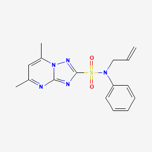 5,7-dimethyl-N-phenyl-N-(prop-2-en-1-yl)[1,2,4]triazolo[1,5-a]pyrimidine-2-sulfonamide