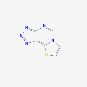 molecular formula C6H3N5S B114561 Thiazolo(3,2-c)(1,2,3)triazolo(4,5-e)pyrimidine CAS No. 147442-47-5