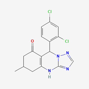 9-(2,4-dichlorophenyl)-6-methyl-5,6,7,9-tetrahydro[1,2,4]triazolo[5,1-b]quinazolin-8(4H)-one