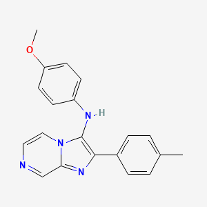 N-(4-methoxyphenyl)-2-(4-methylphenyl)imidazo[1,2-a]pyrazin-3-amine