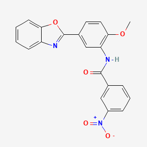 N-[5-(1,3-benzoxazol-2-yl)-2-methoxyphenyl]-3-nitrobenzamide