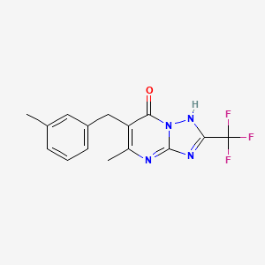 5-methyl-6-(3-methylbenzyl)-2-(trifluoromethyl)[1,2,4]triazolo[1,5-a]pyrimidin-7(4H)-one