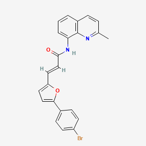 (2E)-3-[5-(4-bromophenyl)furan-2-yl]-N-(2-methylquinolin-8-yl)prop-2-enamide