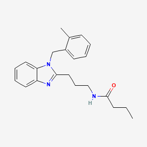 N-{3-[1-(2-methylbenzyl)-1H-benzimidazol-2-yl]propyl}butanamide