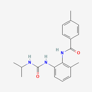 4-methyl-N-{2-methyl-6-[(propan-2-ylcarbamoyl)amino]phenyl}benzamide